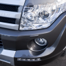 Накладка (юбка) переднего бампера "Broomer Design" (Без ДХЛ) для Mitsubishi Pajero IV (2006-2015) купить недорого с доставкой в Когалым